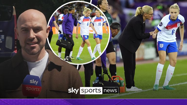 Sky Sports' Anton Toloui reveals the latest of Leah Williamson's injury after the England defender was forced off during extra-time against Sweden with an issue to her ankle. 